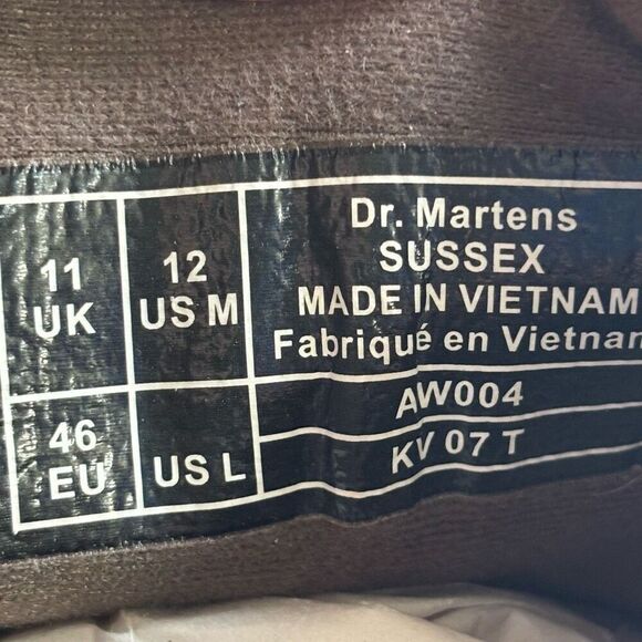 Dr martens sussex bear track slip resistant chukka boots dark drown size 12 main image 12